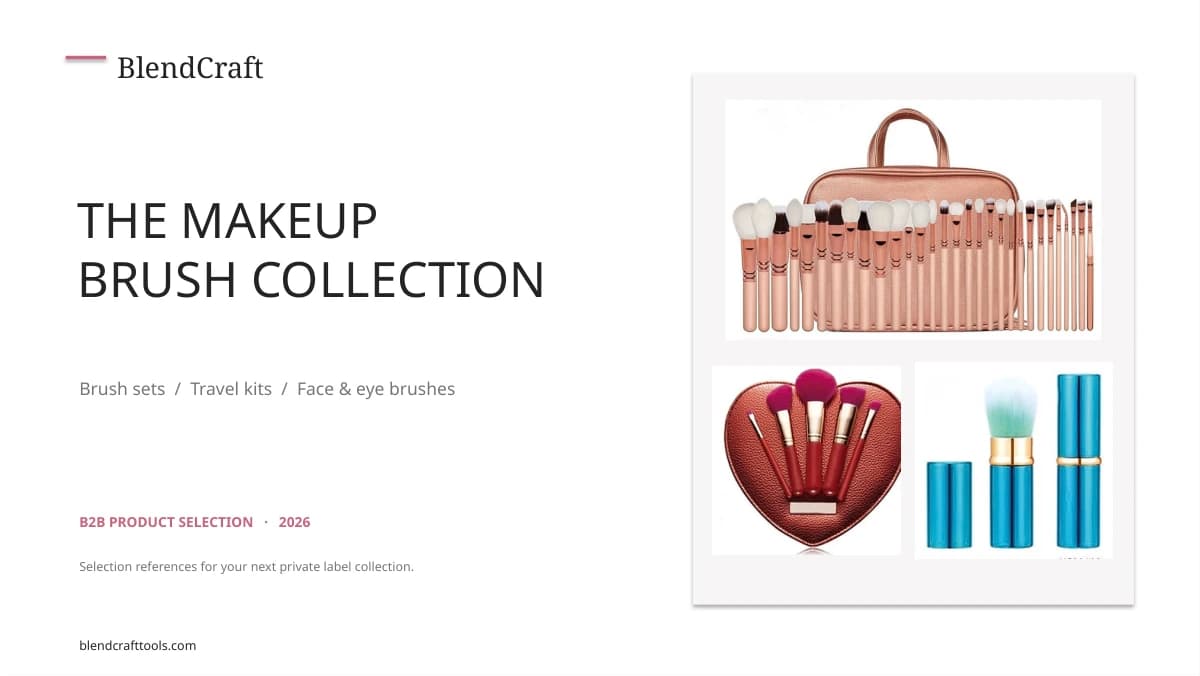 Cover of the BlendCraft Makeup Brush Catalog, 2026 edition