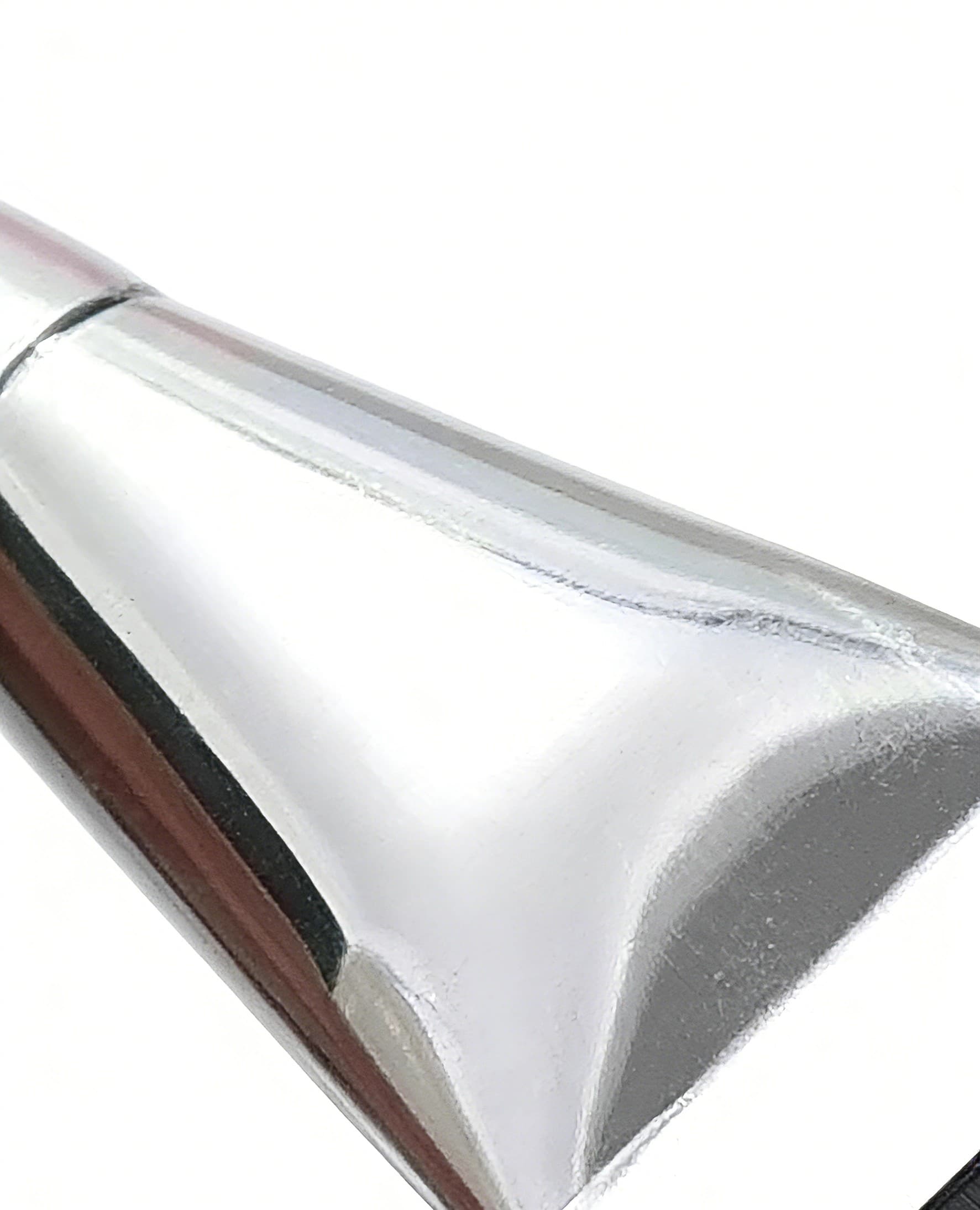 Metallic Silver Makeup Brushes (2pcs) - Secure Anti-Static Ferrule