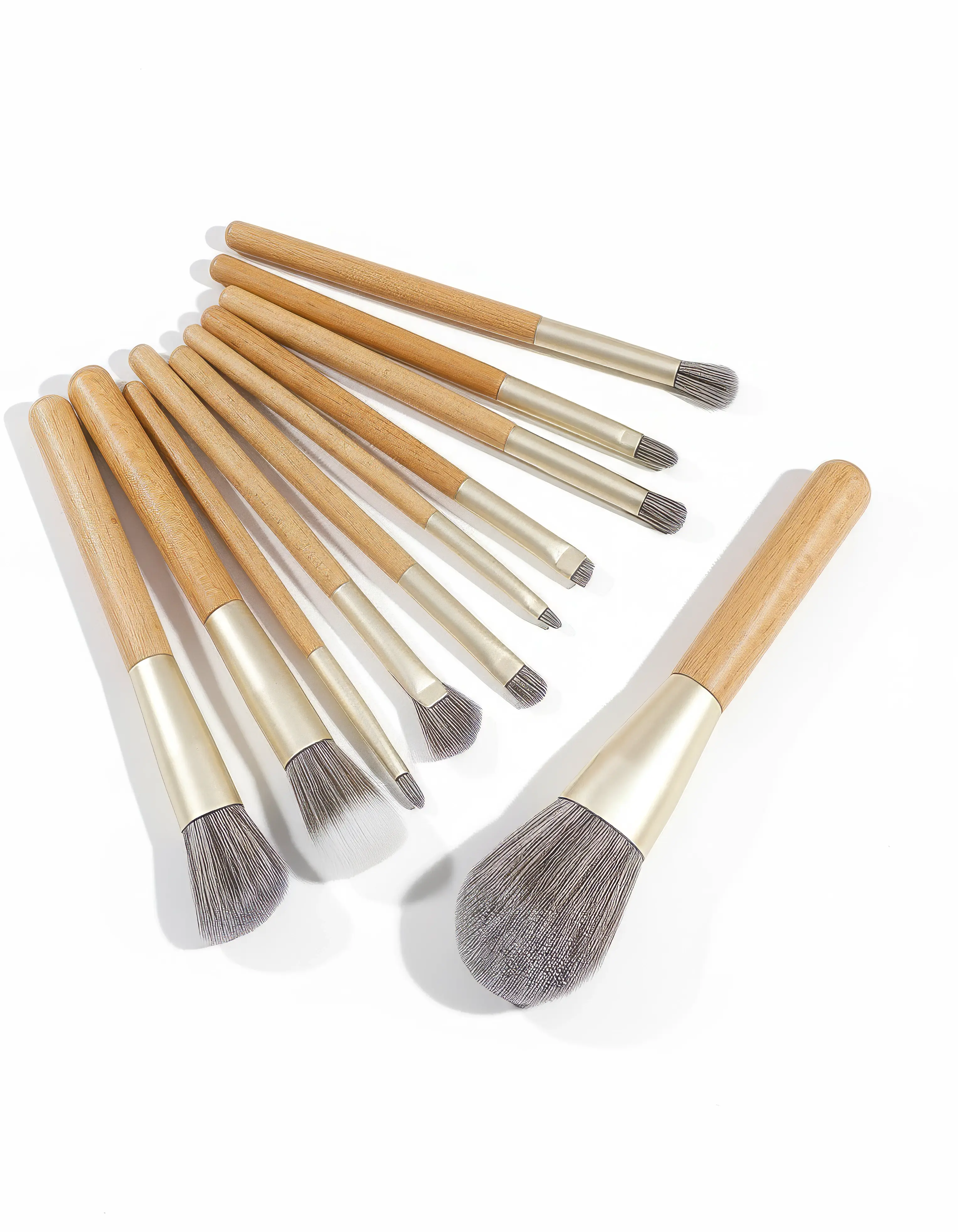 Premium Makeup Brush Collection (10pcs) - Wholesale Beauty Tool, MOQ Available