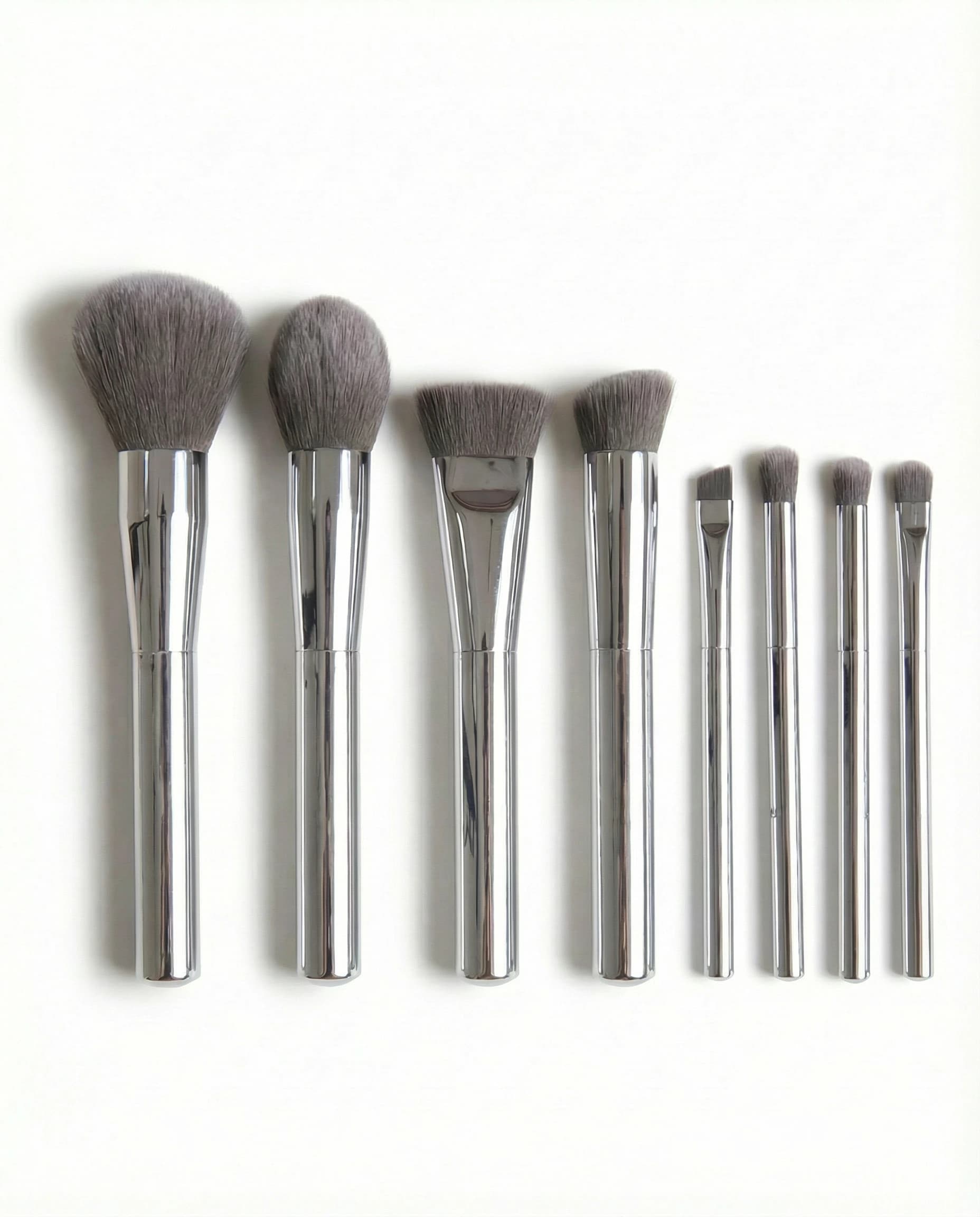 Aluminum Alloy Makeup Brush - Wholesale Beauty Tool, MOQ Available